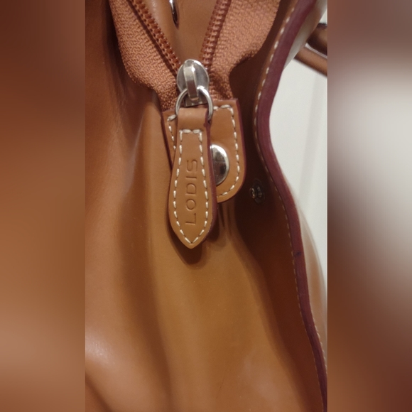 Beautiful Lodis British Tan Laptop Tablet Tote with Crossbody Strap - Picture 5 of 16